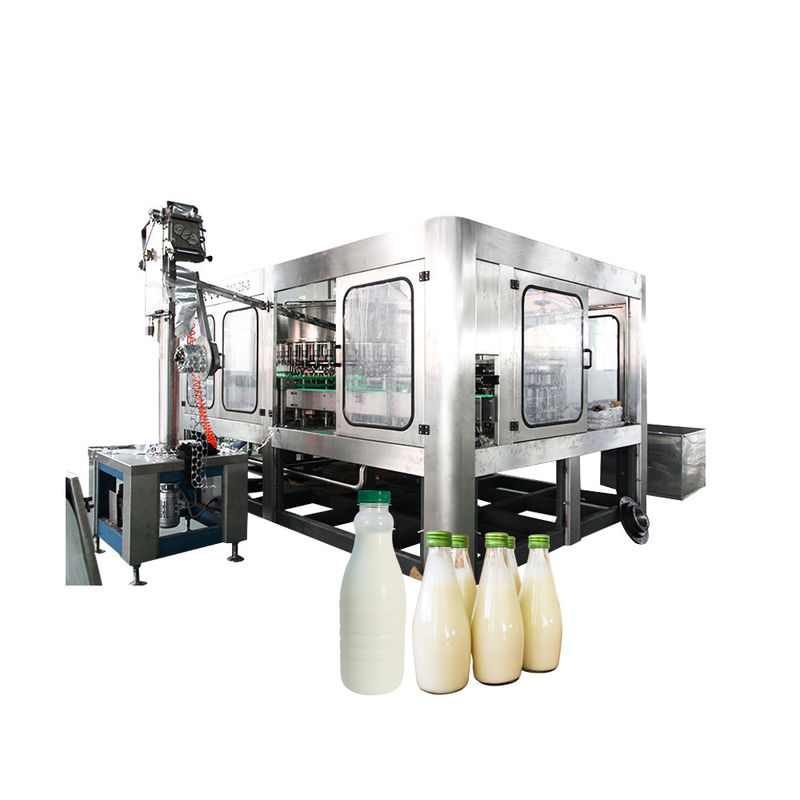 Aseptyczna maszyna do napełniania mleka ze stali nierdzewnej z butelką PE dostawca